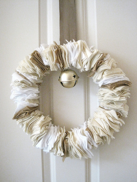 Felt Square Wreath For Christmas Decor