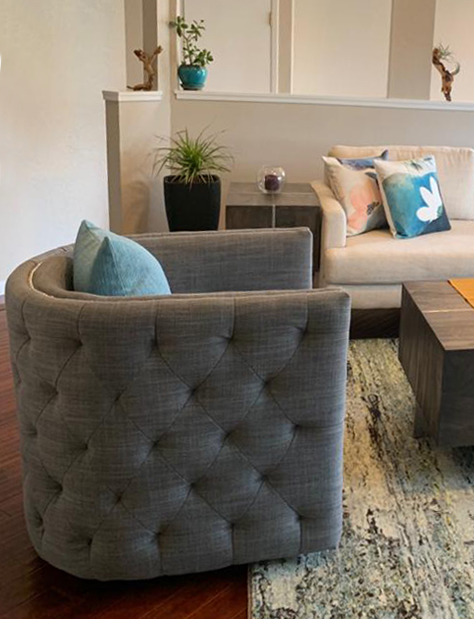 Barrel Chair - Swivel Chair - West Elm - Accent Chair - Living Room Design