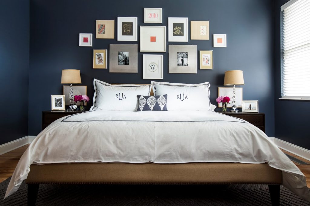 Blue room - blue bedroom - interior design colours - colour psychology