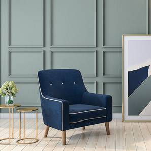 Urban Ladder - lounge chair - blue chair - yellow chair - armchair - living room design - living room chair - tufted back